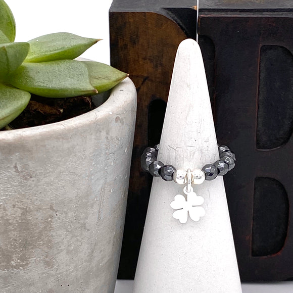 Kitty’s Silver Four Leaf Clover Ring